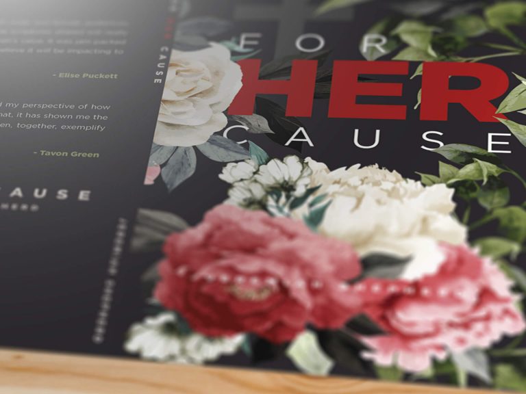 For Her Cause Book Cover Design